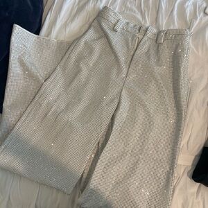 white sparky pants